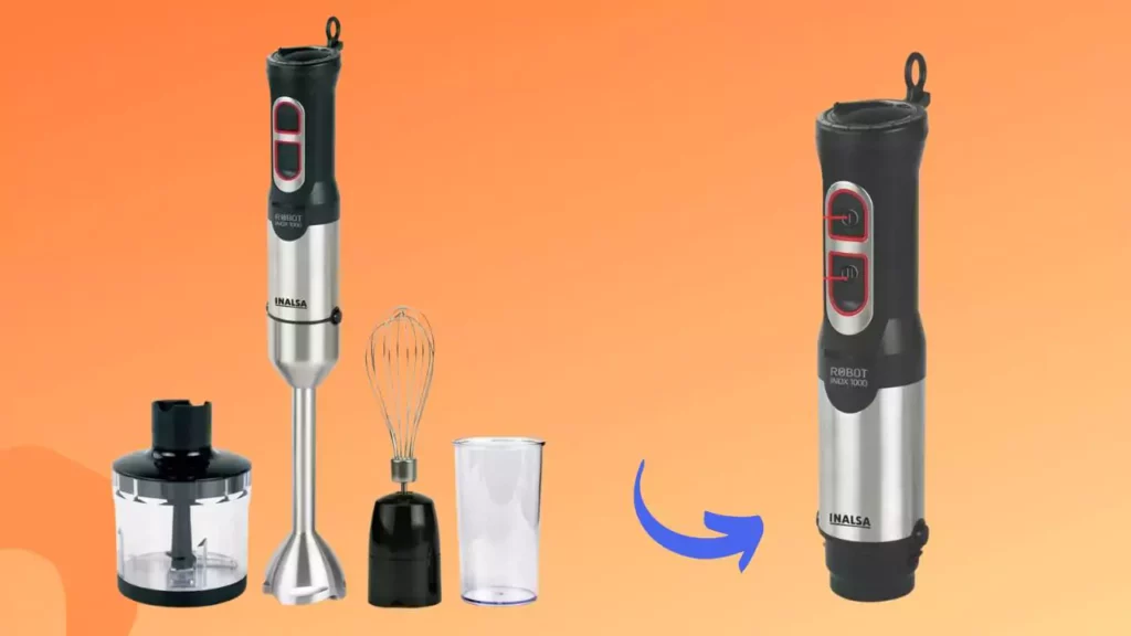 INALSA Hand Blender 1000 Watt with Chopper