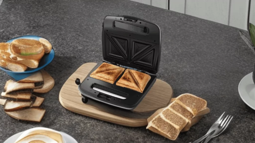 Philips Domestic Appliances HD2288/00 XL Sized Sandwich Maker Black with Metallic Finish
