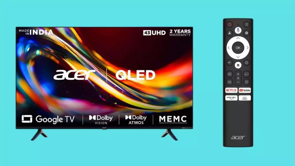 Acer 109-cm V Series 4K Ultra HD Smart QLED Google TV (AR43GR2851VQD)