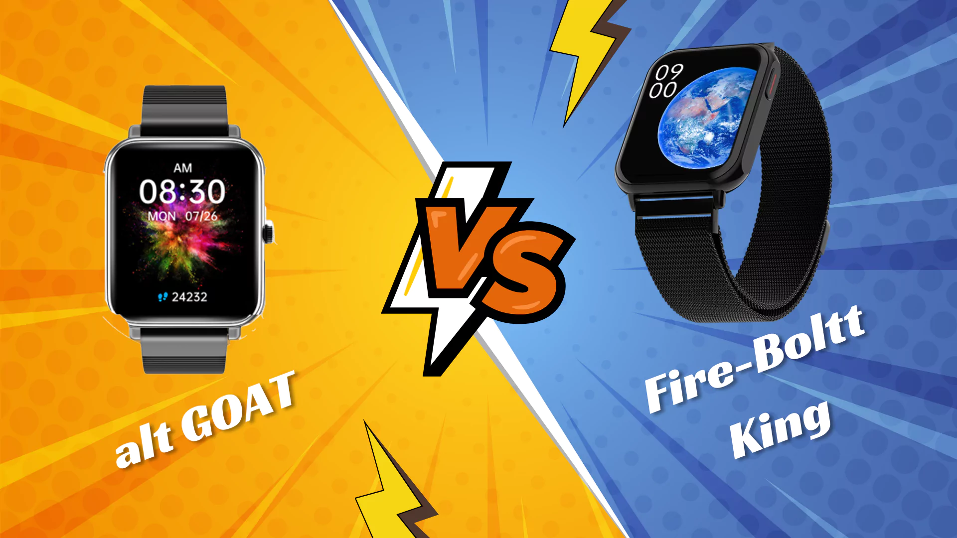 alt GOAT Vs Fire-Boltt King Smartwatch