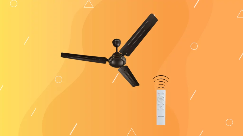 anchor by Panasonic Penta Turbo High-Speed BLDC Ceiling Fan with Remote | 5 Star Rated 1200mm (48 Inch) Ceiling Fan for Home