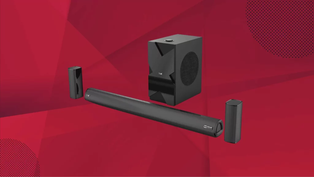 boAt AAVANTE Bar 3150D 260W 5.1 Channel Bluetooth Soundbar with Dolby Audio, Signature Sound, Wired Subwoofer, Multiple Connectivity, Entertainment Modes