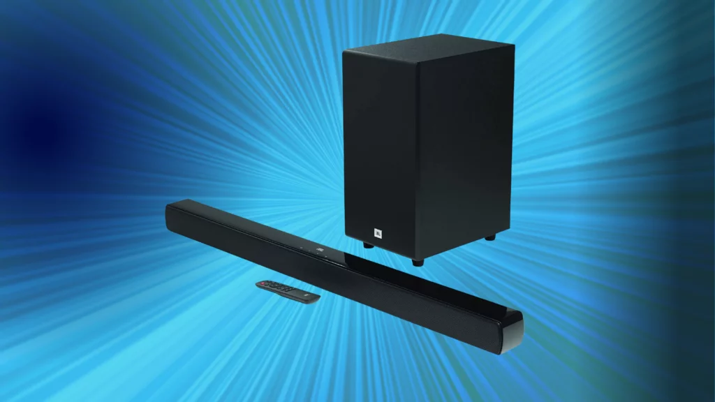 JBL Cinema SB190 Deep Bass, Dolby Atmos Soundbar with Wireless Subwoofer for Extra Deep Bass, 2.1 Channel with Remote, Sound Mode for Voice Clarity, HDMI eARC, Bluetooth & Optical Connectivity (380W)