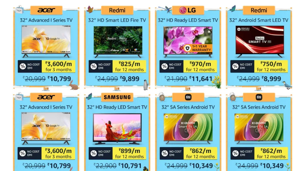 32-Inch Smart TVs in Amazon Prime Day Sale