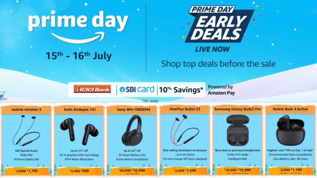 Amazon Prime Day Sale: Deals on Headphones