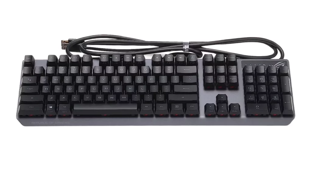 ASUS Mechanical Gaming Keyboard - ROG Strix Scope RX | Optical Mechanical Switches | USB 2.0 Passthrough | 2X Wider Ctrl Key for Greater FPS Precision | Aura Sync, Armoury Crate RGB Lighting