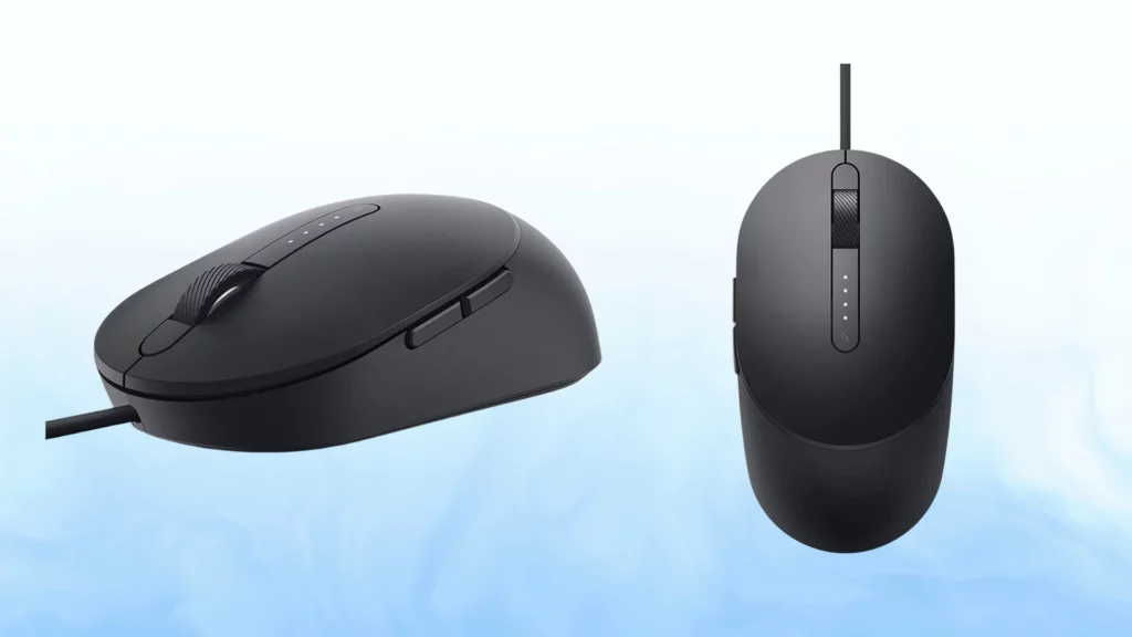 Dell MS3220-Black Laser Wired Mouse, 3200 DPI, Scrolling Wheel USB 2.0 Interface