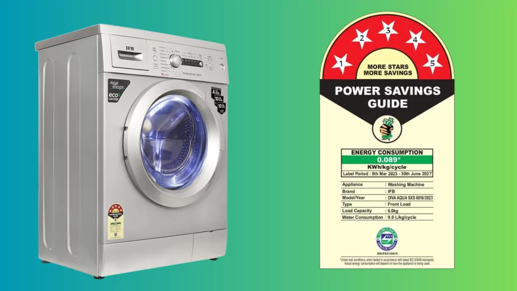 IFB 6 Kg 5 Star Front Load Washing Machine (DIVA AQUA SXS 6010) 2023