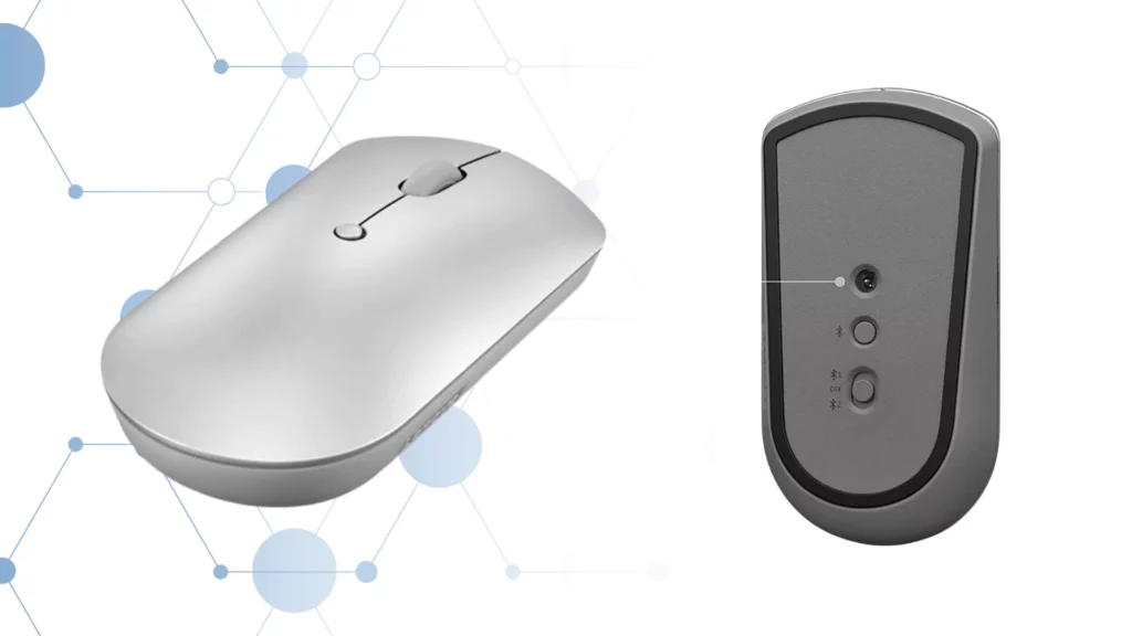 Lenovo 600 Bluetooth 5.0 Silent Mouse: Compact, Portable, Dongle-Free Multi-Device connectivity with Microsoft Swift Pair | 3-Level Adjustable DPI up to 2400