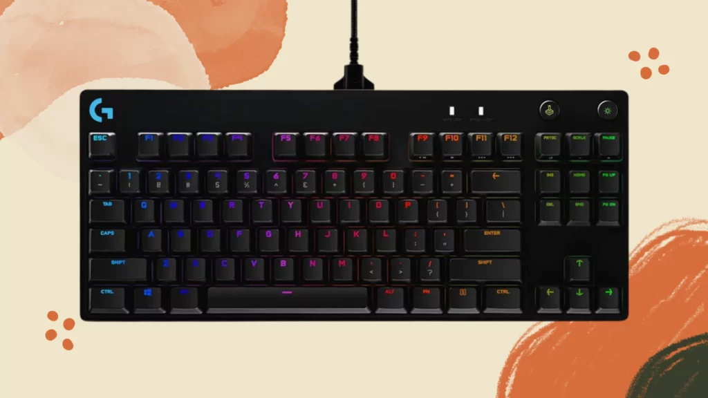 Logitech G PRO Mechanical Gaming Keyboard, Ultra Portable Tenkeyless Design, Detachable Micro USB Cable, 16.8 Million Color LIGHTSYNC RGB Backlit Keys