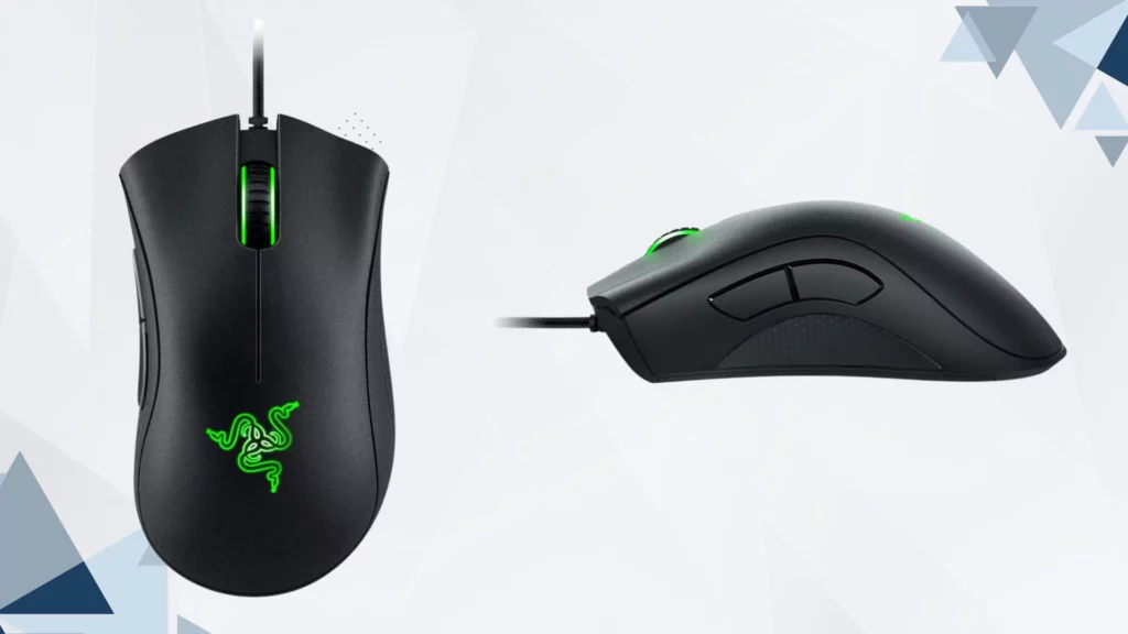 Razer DeathAdder Essential Wired Gaming Mouse I Single-Color Green Lighting I 6400DPI Optical Sensor- Black - RZ01-03850100-R3M1