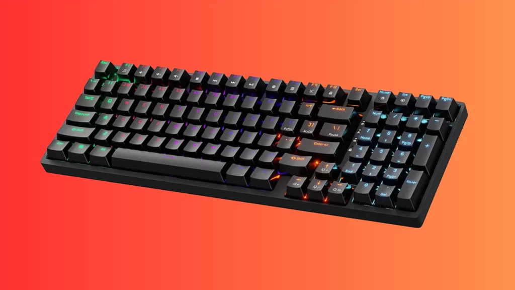 ZEBRONICS Nitro PRO Outemu RED Switch Type C Gaming Mechanical Keyboard with Software Customization for Macros, RGB LED, 1000Hz Polling Rate, Detachable Braided USB C Type Cable & Key Removal Tool
