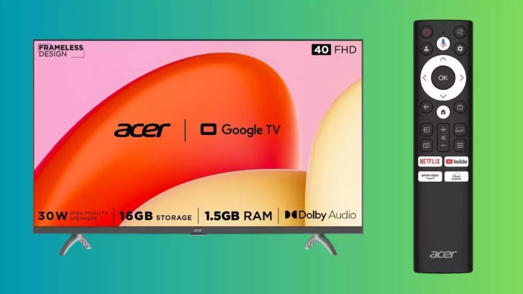 Acer 100-cm Advanced I Series Full HD Smart LED Google TV (AR40GR2841FDFL)