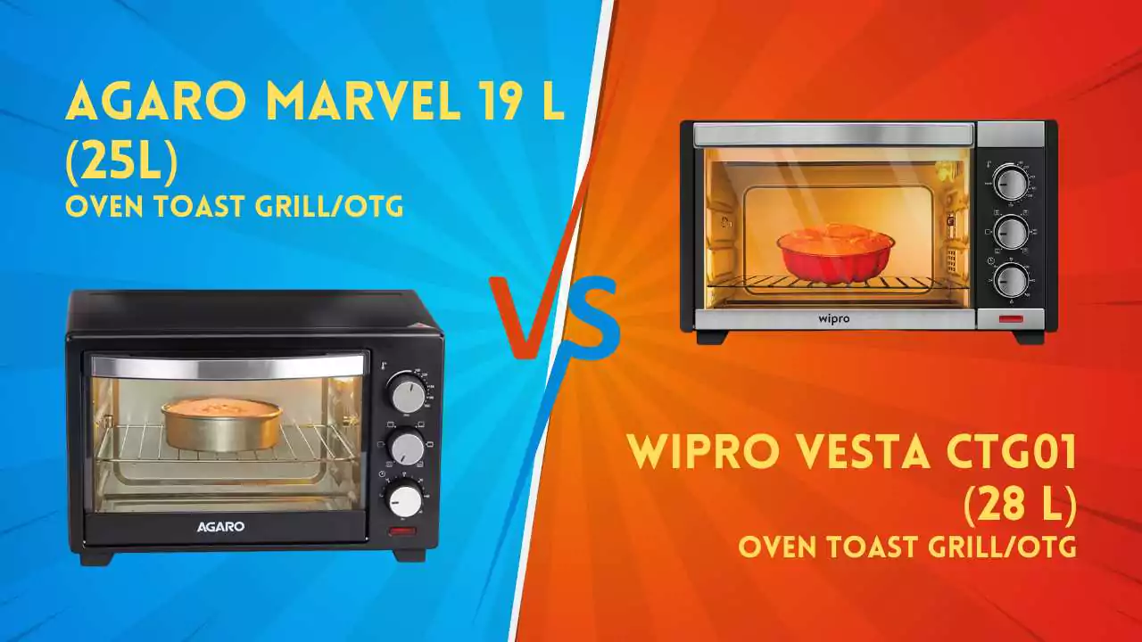 AGARO Marvel 25 L Vs Wipro Vesta CTG01 28 L
