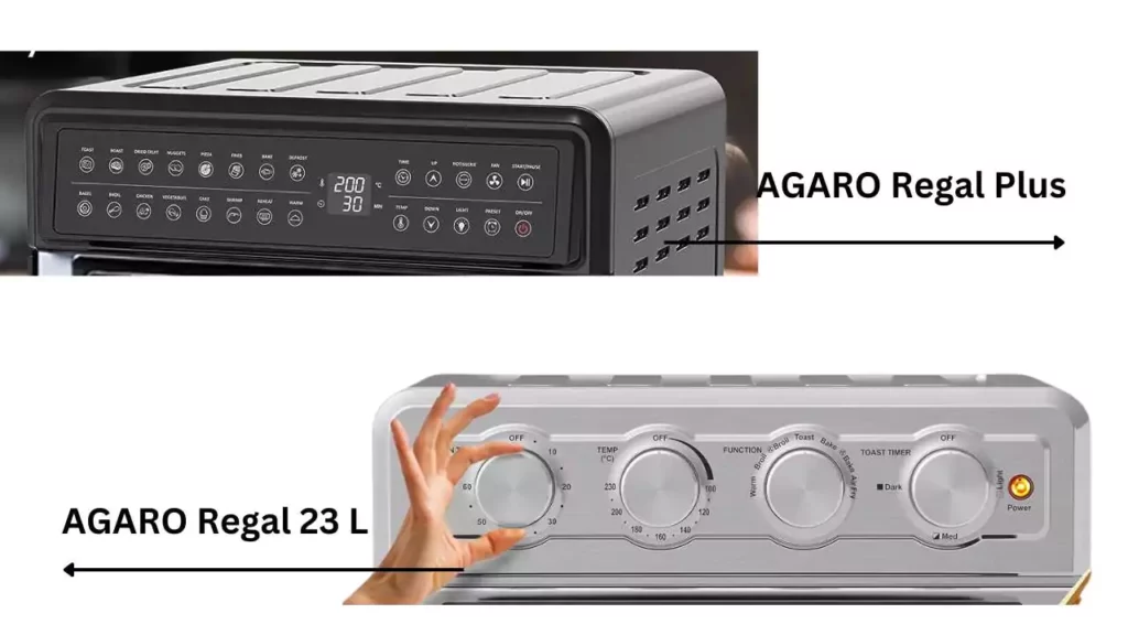 AGARO Regal Plus Vs AGARO Regal 23 L Air Fryer Differences