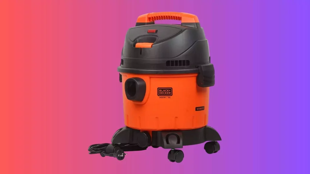 Black + Decker Wdbd15 High Suction Wet & Dry Vacuum Cleaner & Blower With Hepa Filter & Reusable Dustbag Suitable For Household Use, 15-Litre 1400 Watt 16 Kpa