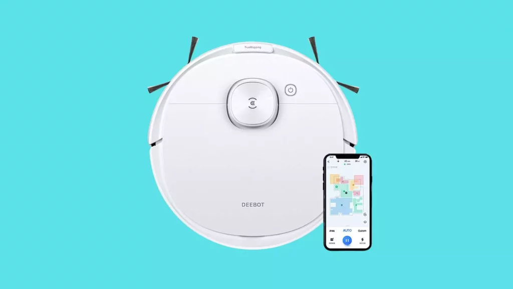 ECOVACS DEEBOT 2-in-1 Robotic Vacuum Cleaner, 2022 New Launch, Most Powerful Suction, Covers 2000+ Sq. Ft in One Charge, Advanced dToF Technology with OZMO Mopping (DEEBOT N8)