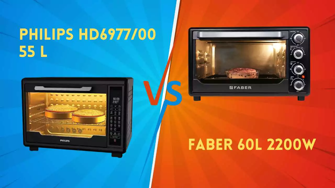 PHILIPS Hd6977/00 55 L Vs Faber 60L 2200W (FOTG 60L) OTG