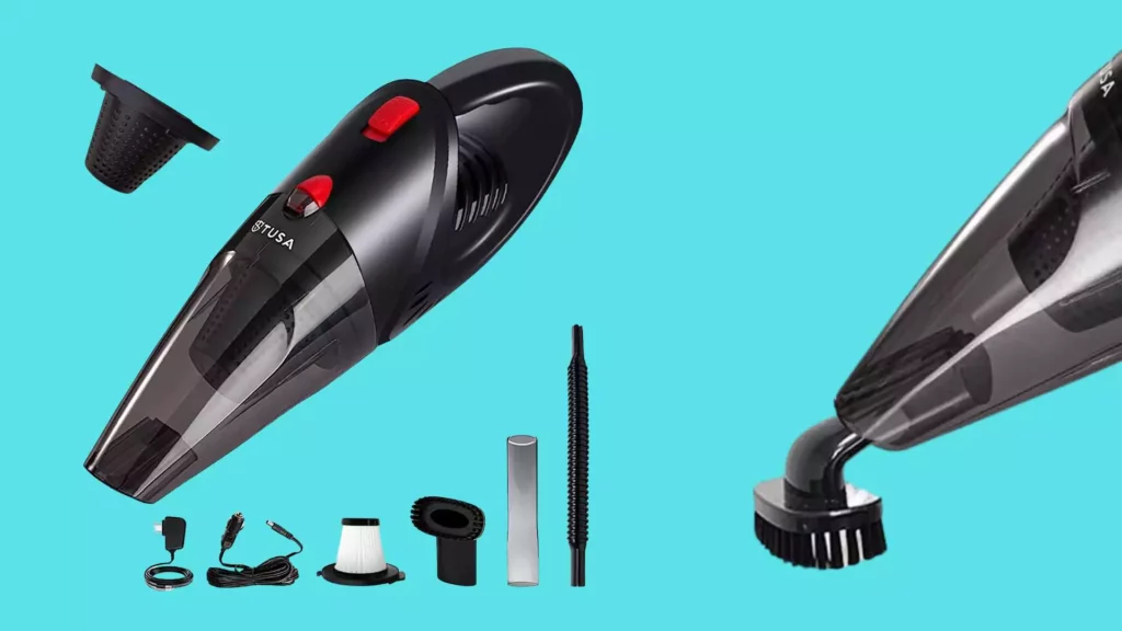 Tusa Wireless Handheld Vacuum Cleaner, High Power Cordless Mini Vacuum Cleaner