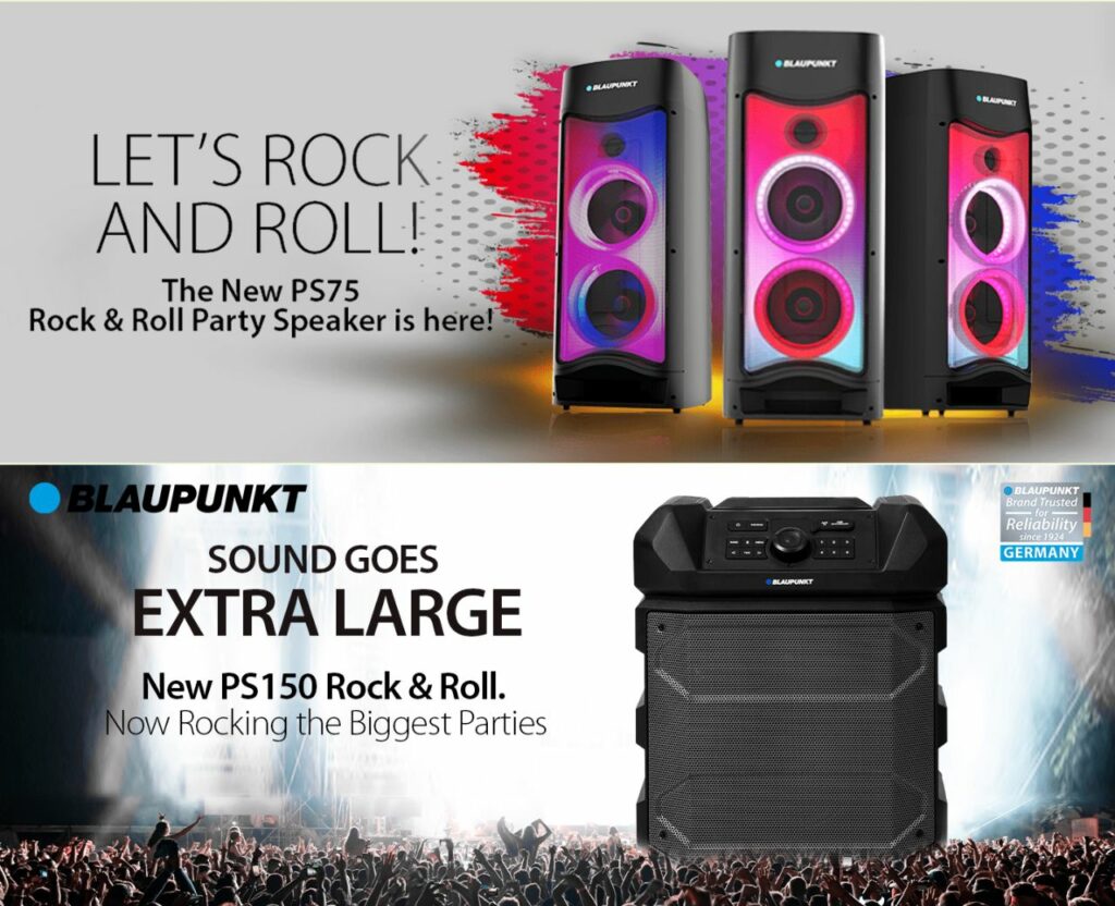 Blaupunkt Party Speaker Series PS150 and PS75 with 150W, 120W