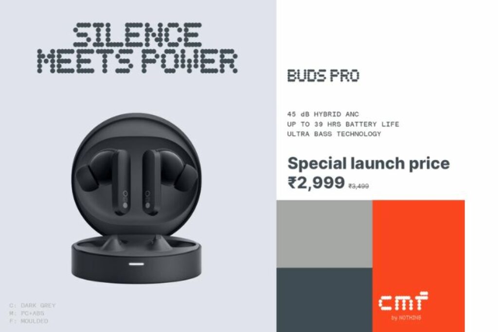 CMF by Nothing Buds Pro Launch in India