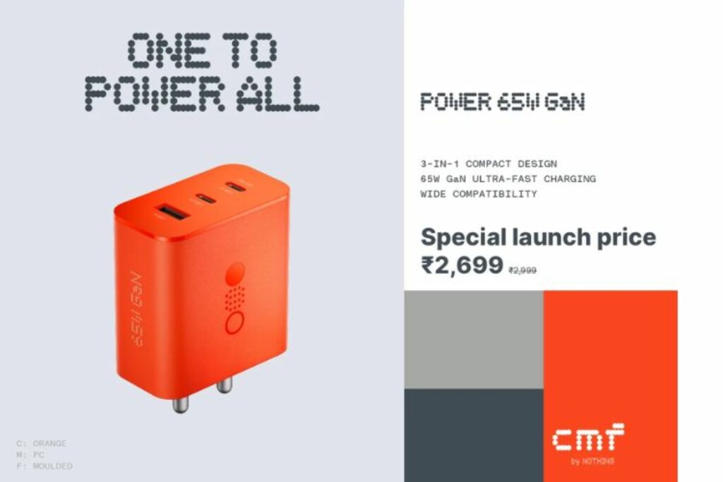 CMF by Nothing Power 65W Gan Launch in India