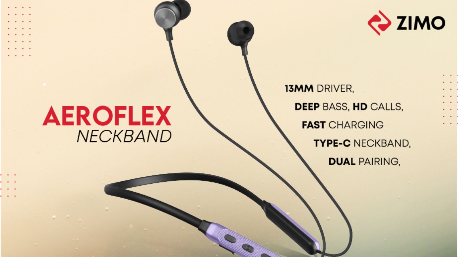Zimo Unveils AeroFlex: India's Most Affordable Wireless Neckband