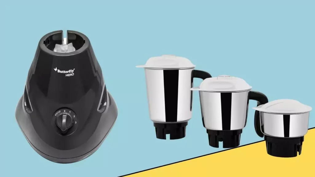 Butterfly Hero Mixer Grinder, 500W, 3 Jars
