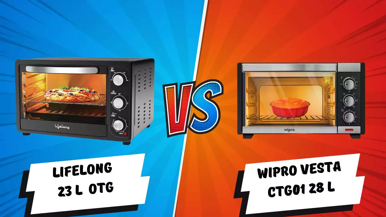Lifelong 23 L Vs Wipro Vesta CTG01 28 L OTG (Oven Toast Grill)