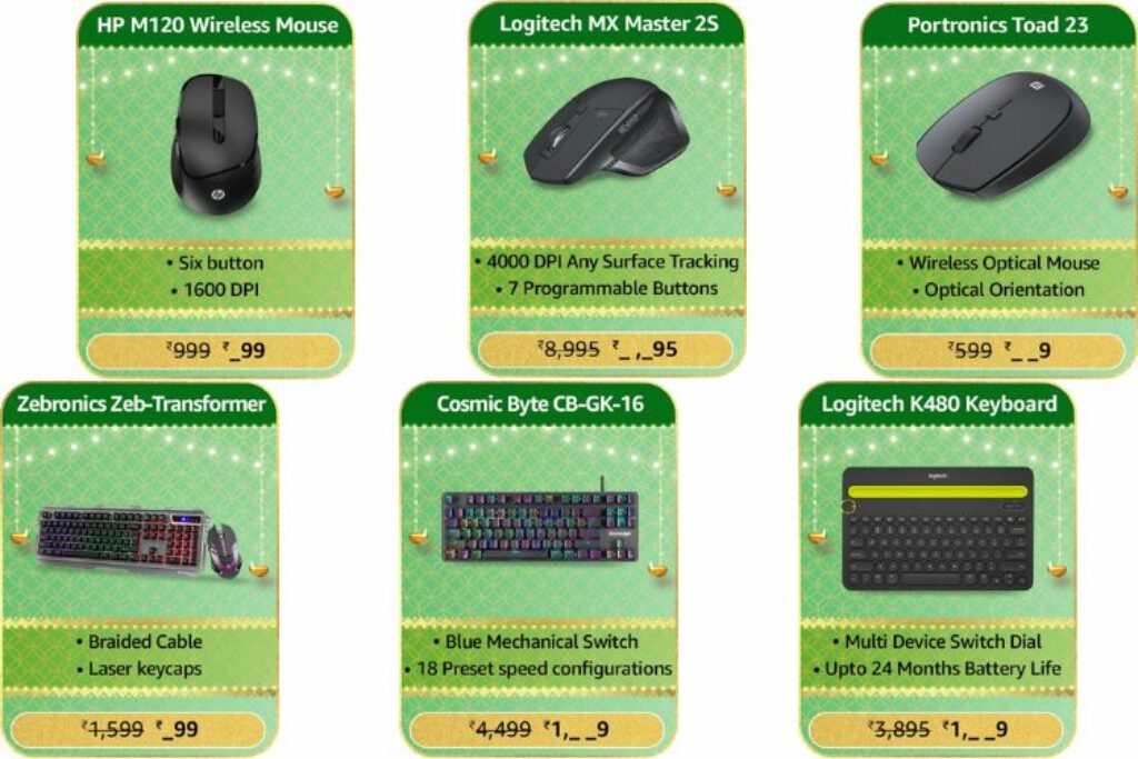 Amazon Great Indian Festival 2023: Best Deals on Mouse and Keyboards