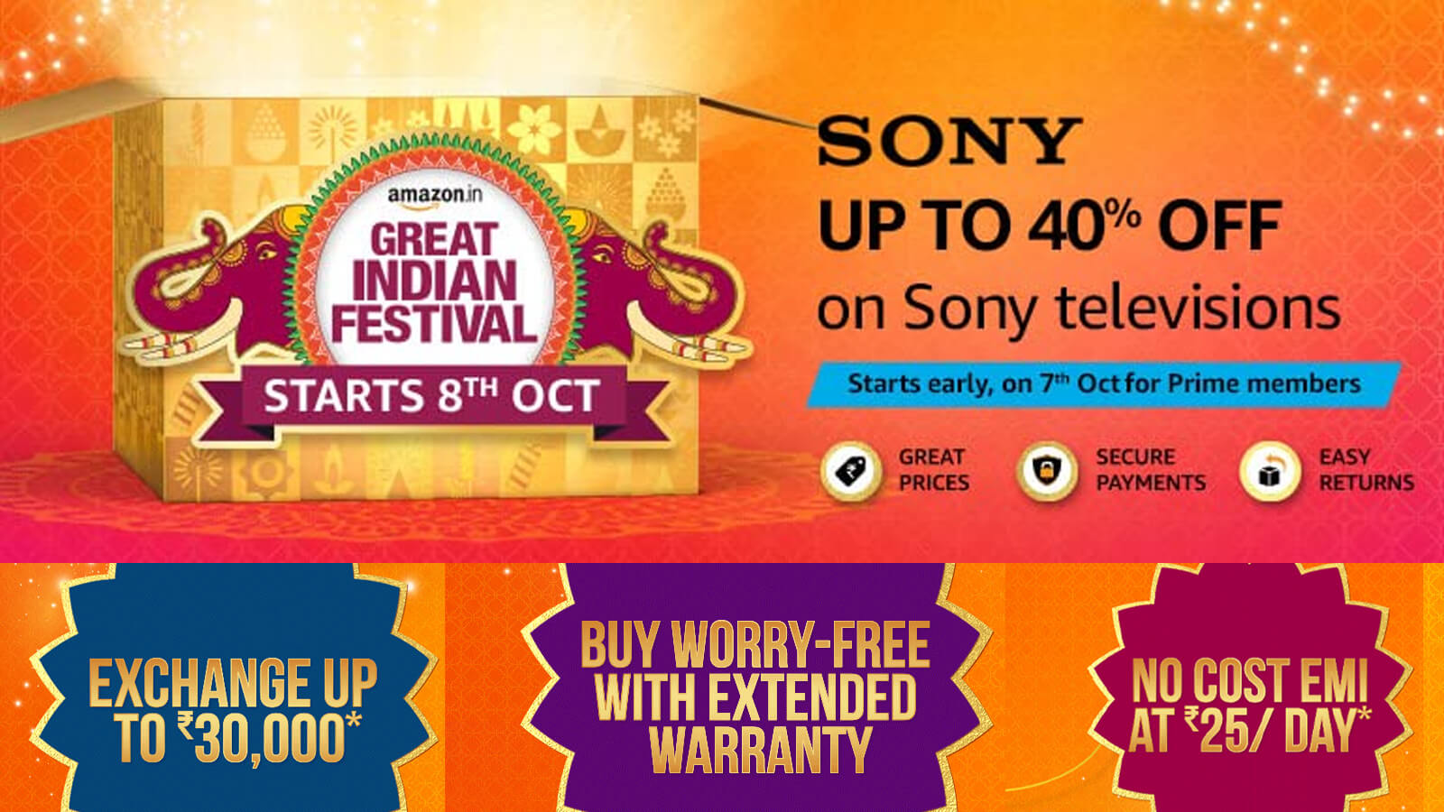 Amazon Great Indian Festival 2023: Best Deals on Sony Televisions
