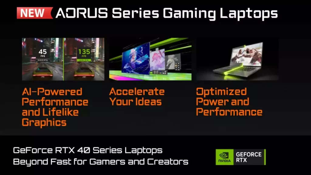 GIGABYTE Aorus Series Gaming Laptops