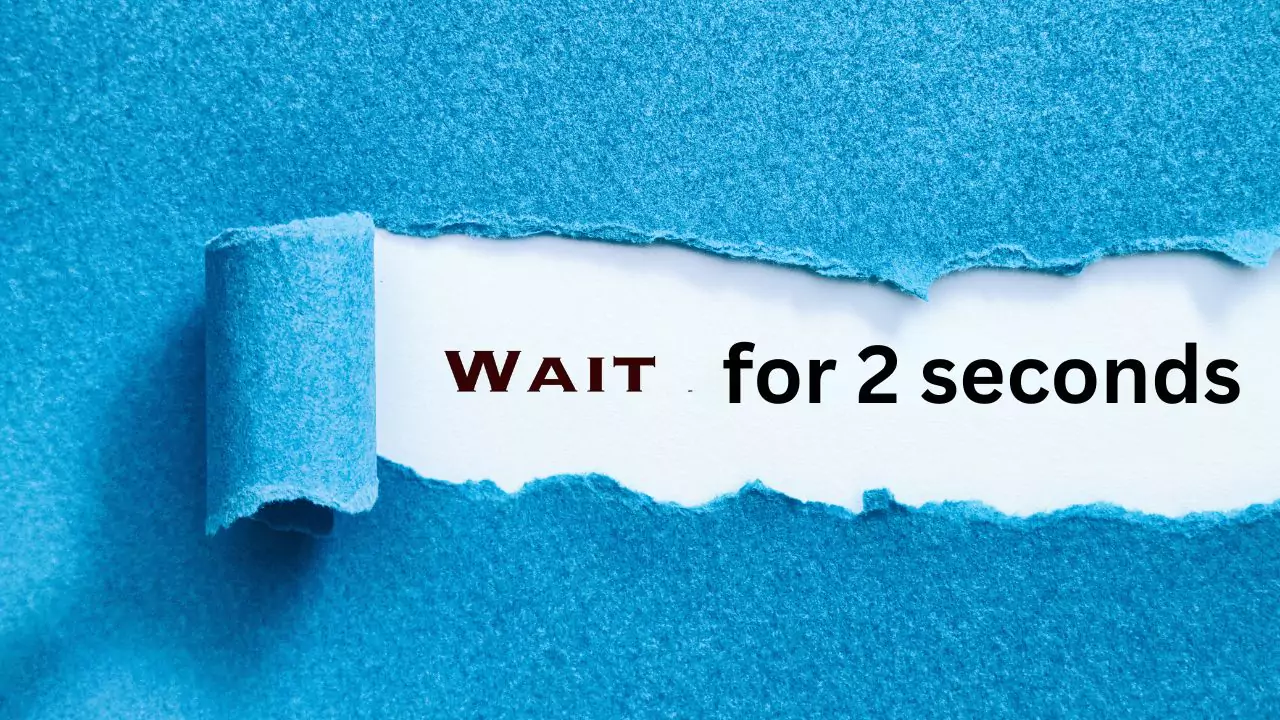 Switch on the power button and wait for 2 seconds