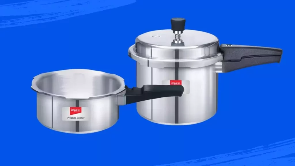 Impex 2,3, 5 Liters Pressure Cookers Aluminium IFC 235 Induction Base with Outer Lid, Aluminium Pressure cookers Combo with 5 Years Warranty (2, 3, 5 Liters - Aluminium Cooker Combo)