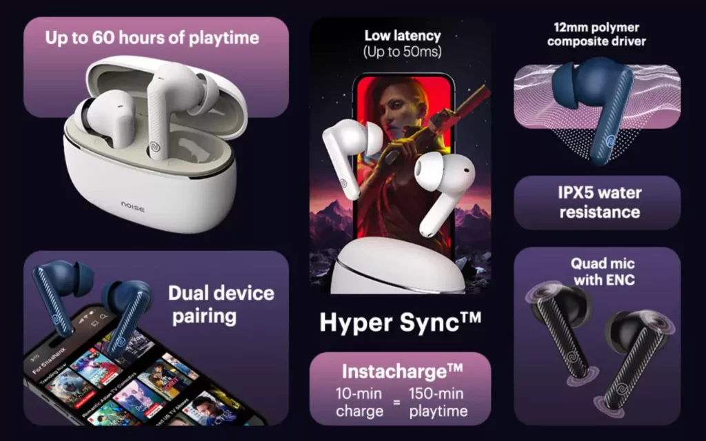 Noise Aura Buds Features