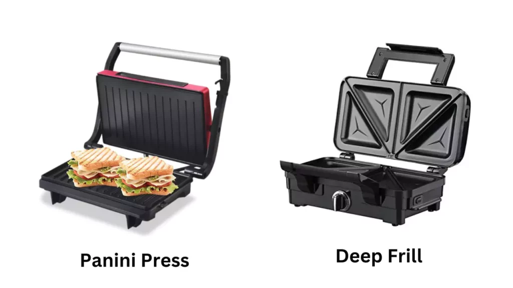 Panini Press & Deep Frill Sandwich Maker 
