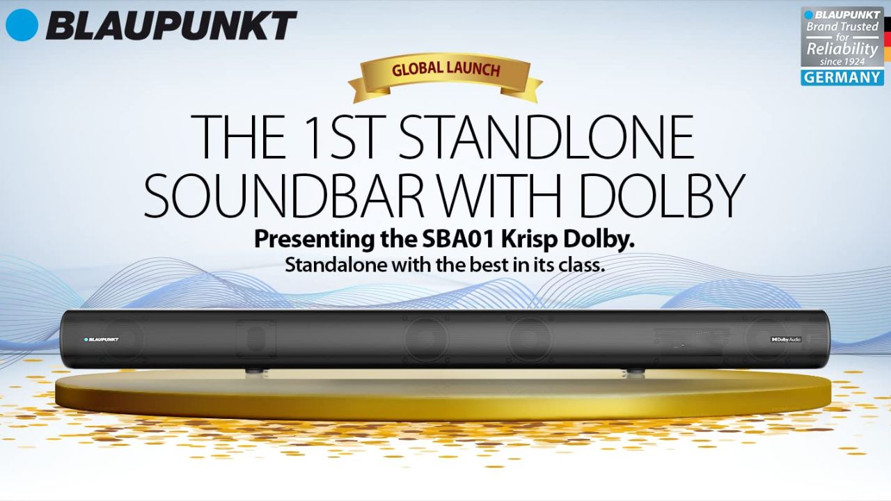 Blaupunkt SBA01 Krisp Dolby Soundbar Launch