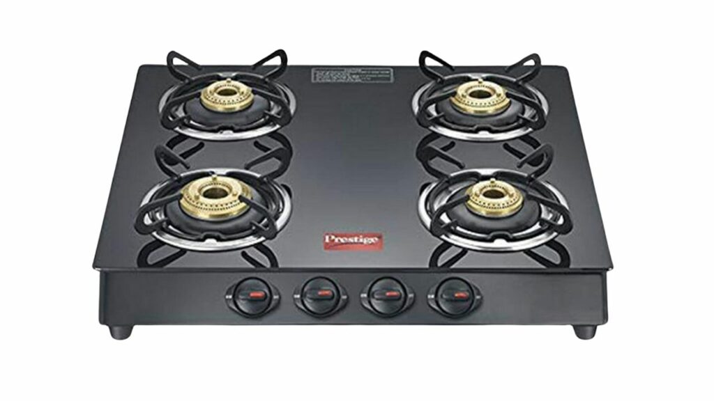 Prestige Marvel Plus 4 Burner Glass Top Gas Stove