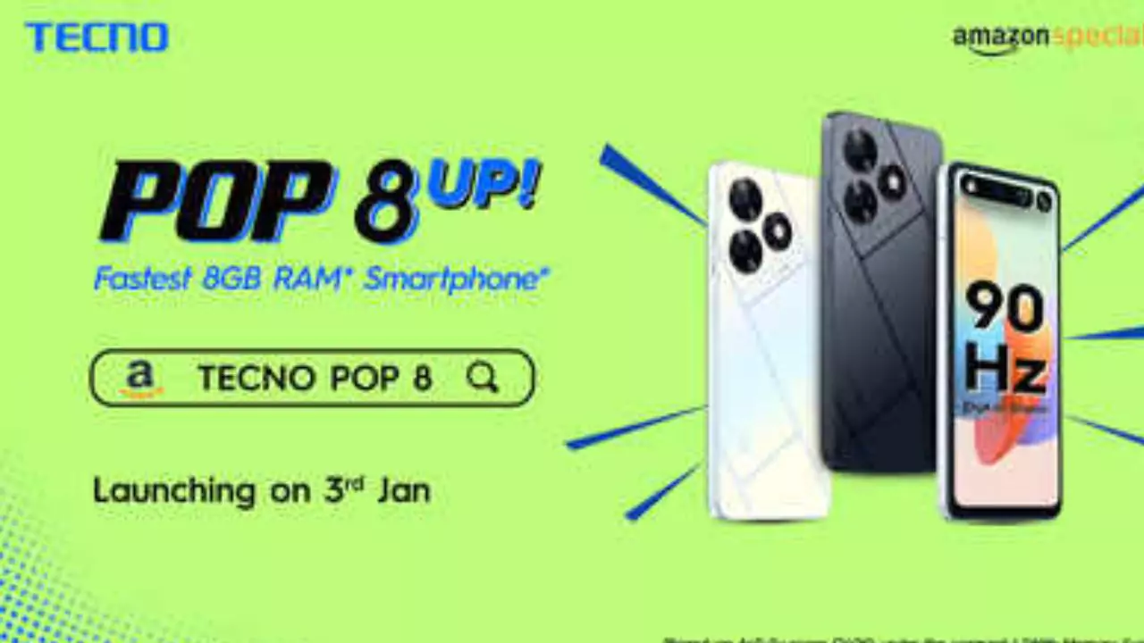Techno Launches: Techno Pop 8 Smartphone at Rs 6,599