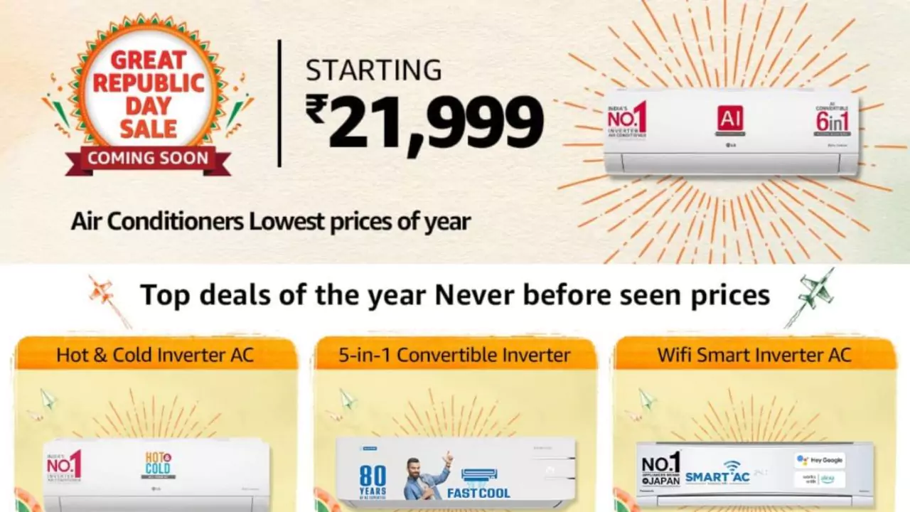 Amazon Great Republic Day Sale Offers Discounts on Air Conditioners