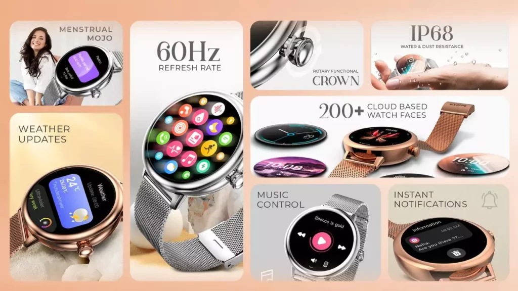 BeatXP EVA Smartwatch Features