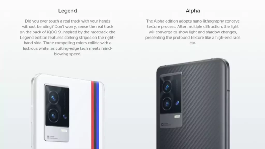 iQOO Neo 9 Series Colors