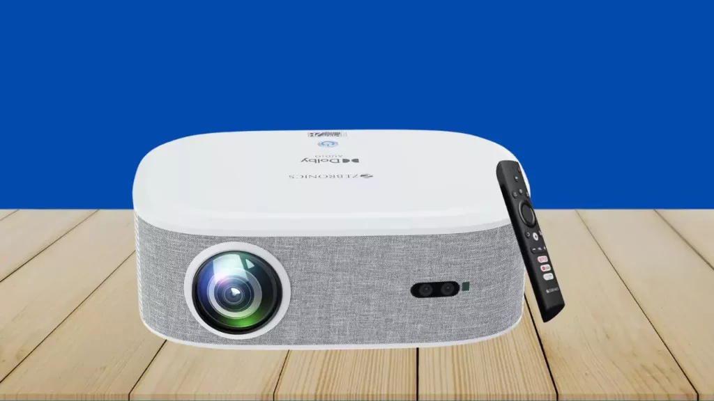 ZEBRONICS PIXAPLAY 28 1080P FHD, 508 cm Screen, Dolby, Smart Projector,