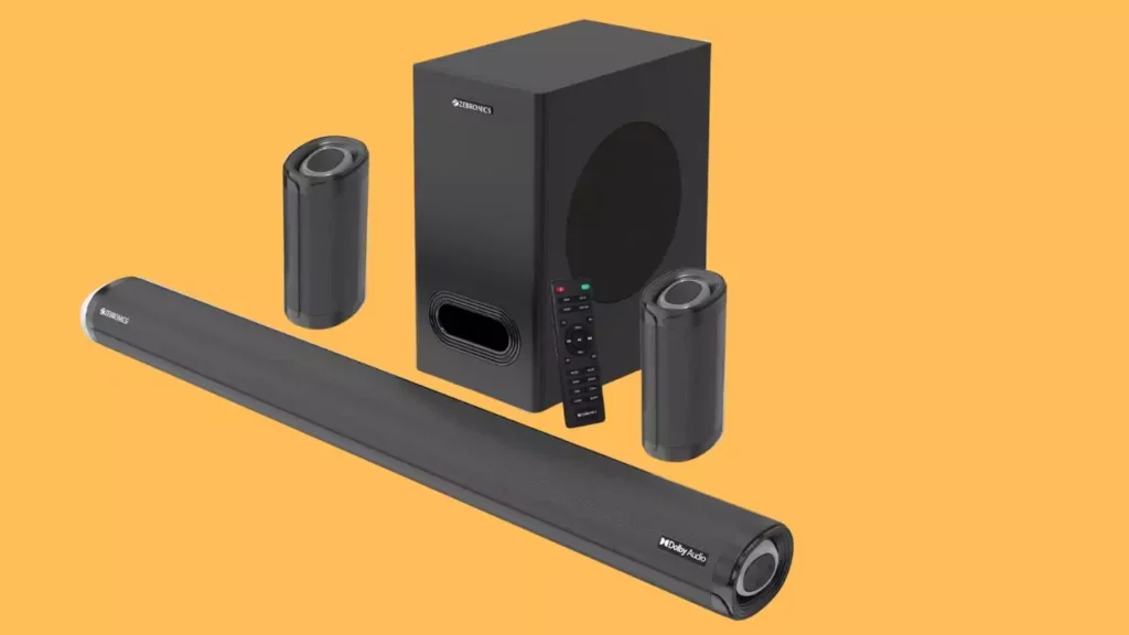 ZEBRONICS Zeb-Juke BAR 9500WS PRO Dolby 5.1 soundbar with Wireless Satellites