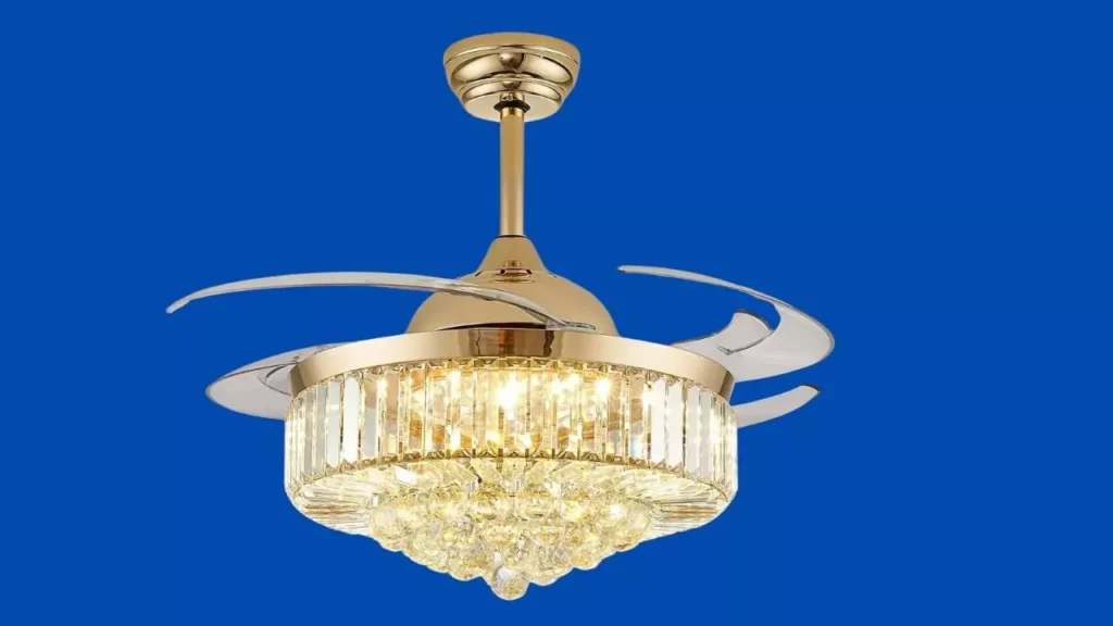 Oltao Picola Gold Smart Chandelier Fan 