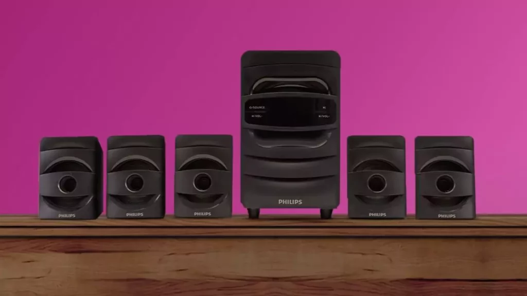 Philips Audio SPA5128B 5.1 CH 40W Bluetooth Multimedia Speakers (Black)