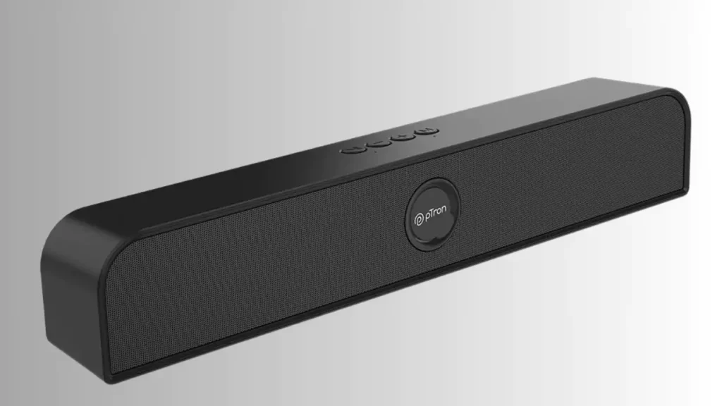 pTron Musicbot Evo 12W Bluetooth Speaker 5.0 Mini Soundbar