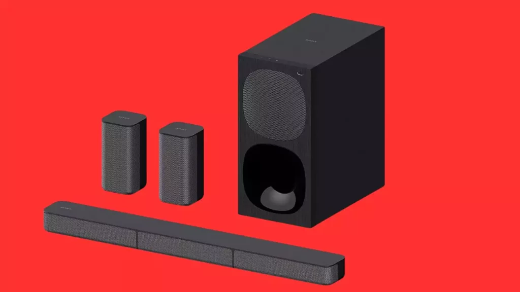 Sony HT-S20R Real 5.1ch Dolby Digital Soundbar for TV with subwoofer and Compact Rear Speakers