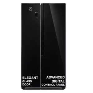 Godrej 564 L Multi Air Flow System, Side-By-Side Refrigerator (RS EONVELVET 579 RFD GL BK)