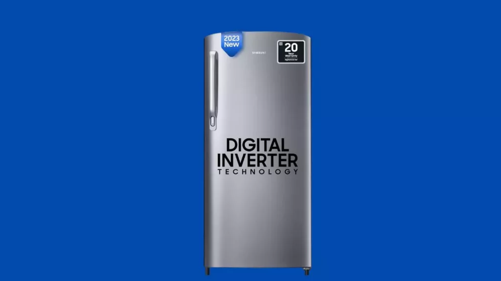 Samsung 183 L, 2 Star, Digital Inverter, Direct-Cool Single Door Refrigerator (RR20C2412GS/NL, Gray Silver, 2024 Model)